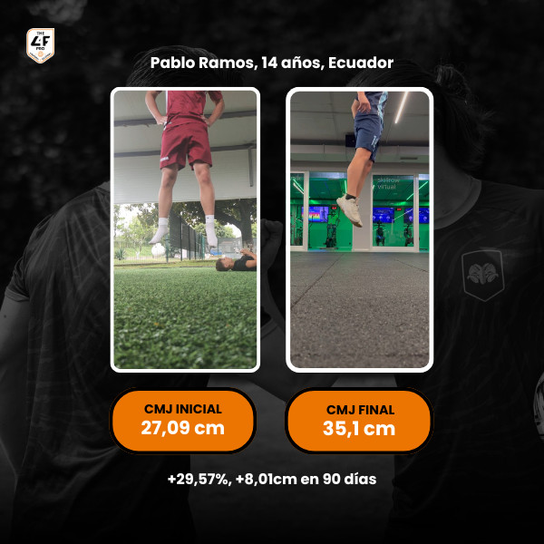 Pablo Ramos: CMJ de 27,09 a 35,1 cm tras 90 d&iacute;as en el programa MVP-90