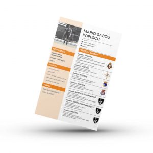 Plantilla Curriculum Vitae Futbolista